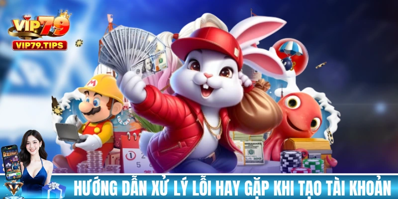 Hướng dẫn xử lý các lỗi hay gặp khi tạo tài khoản