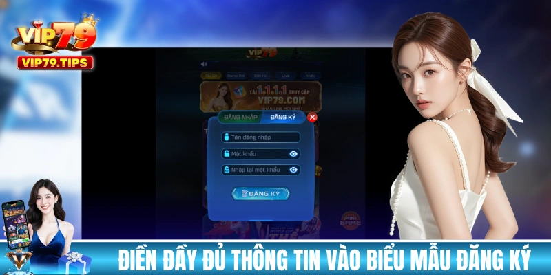 Tân binh cần điền đầy đủ thông tin vào form đăng ký