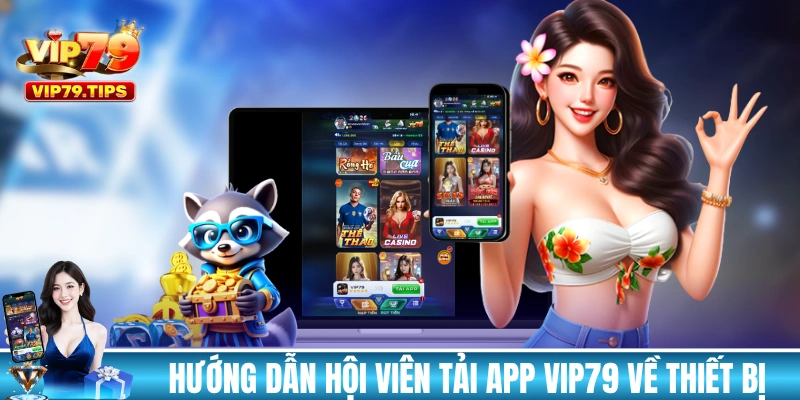 Hướng dẫn hội viên tải app VIP79 về thiết bị